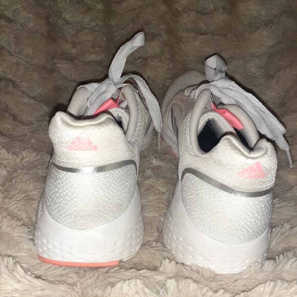 ADIDAS EDGE LUX 5 SNEAKERS WHITE RUNNING SHOES CONTOURED BOUNCE~WOMENS SIZE 8 - Picture 4 of 5